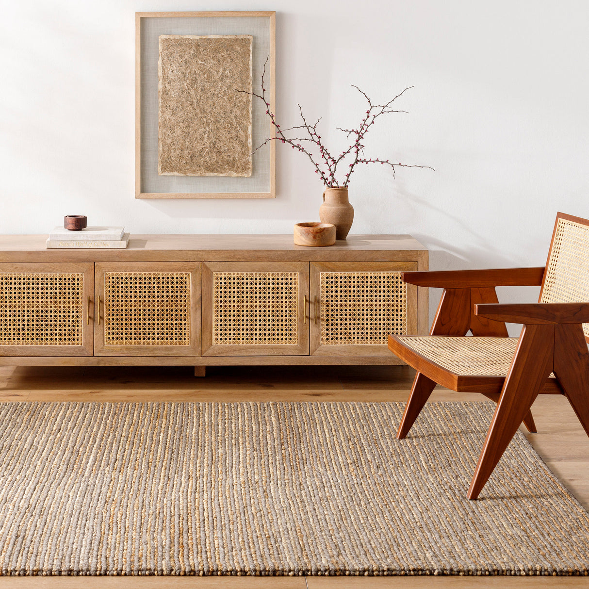 Surya Molly Mym-2300 Grey, Sage, Khaki, Dark Grey, Natural Rug.