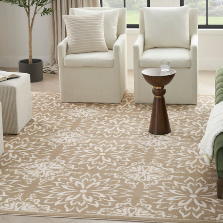 Nourison Jubilant Jub06 Taupe Area Rug