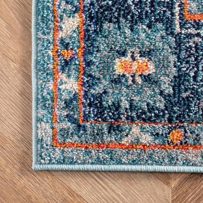 Nuloom Corbett Bohemian Kkcb11B Blue Area Rug