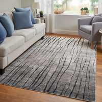 Feizy Kano 86439Lif Gray/Black/Taupe Area Rug