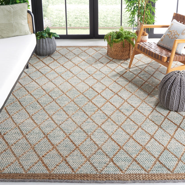 Safavieh Natura Nat223J Teal/Natural Rug.