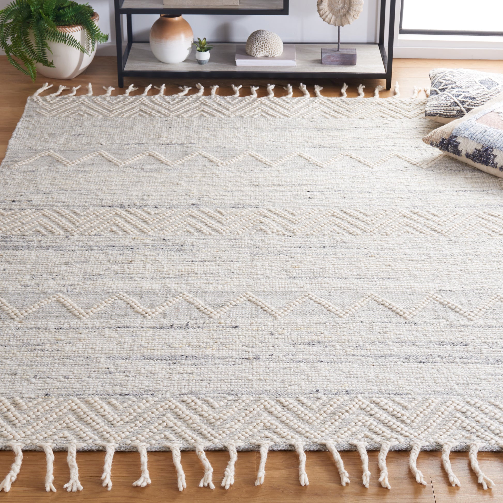 Safavieh Natura Nat296F Ivory/Grey Area Rug