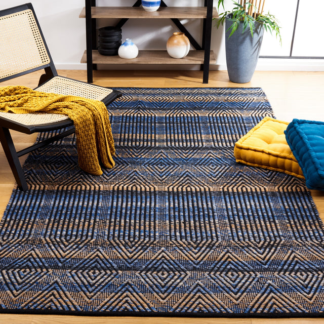 Safavieh Natura Nat932M Blue/Orange Rug.