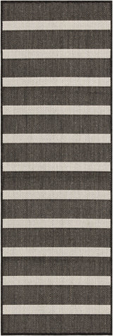 Nourison Positano Pos03 Black Ivory Rug