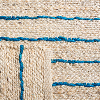 Safavieh Natural Fiber Nf122M Blue/Natural Area Rug