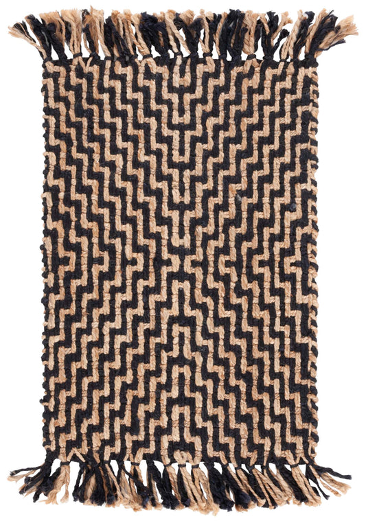 Safavieh Natural Fiber Nf192Z Black/Natural Area Rug