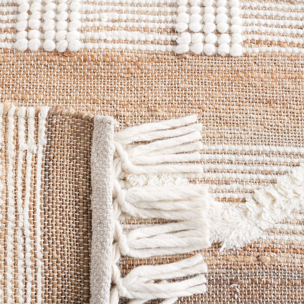 Safavieh Natural Fiber Nf377A Natural/Ivory Rug.