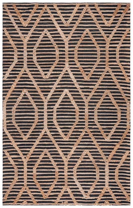 Safavieh Natural Fiber Nf378Z Black/Natural Area Rug