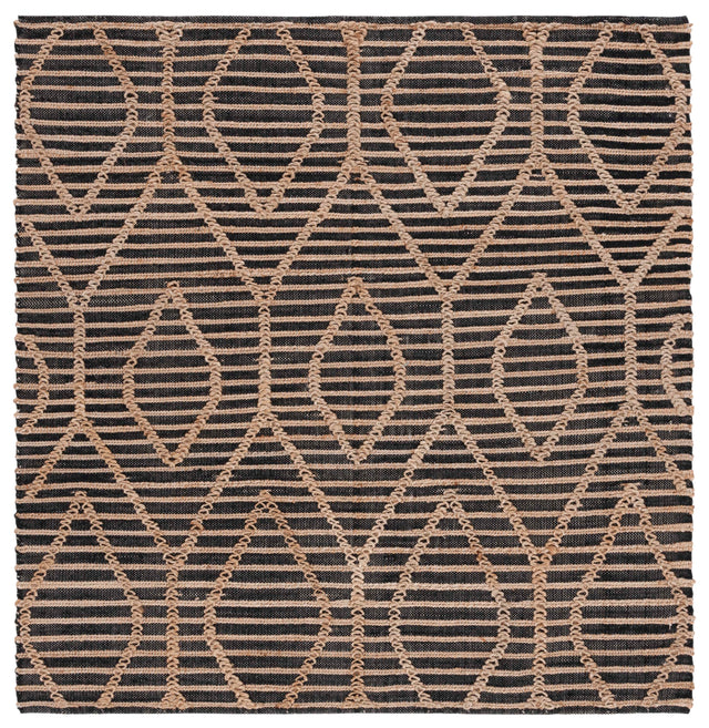 Safavieh Natural Fiber Nf378Z Black/Natural Rug.