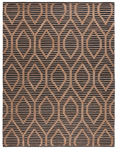 Safavieh Natural Fiber Nf378Z Black/Natural Area Rug