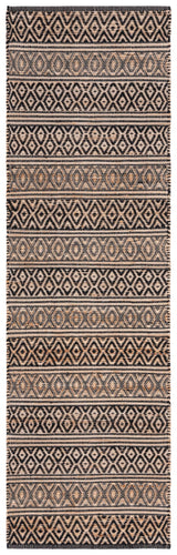 Safavieh Natural Fiber Nf379Z Black/Natural Rug.