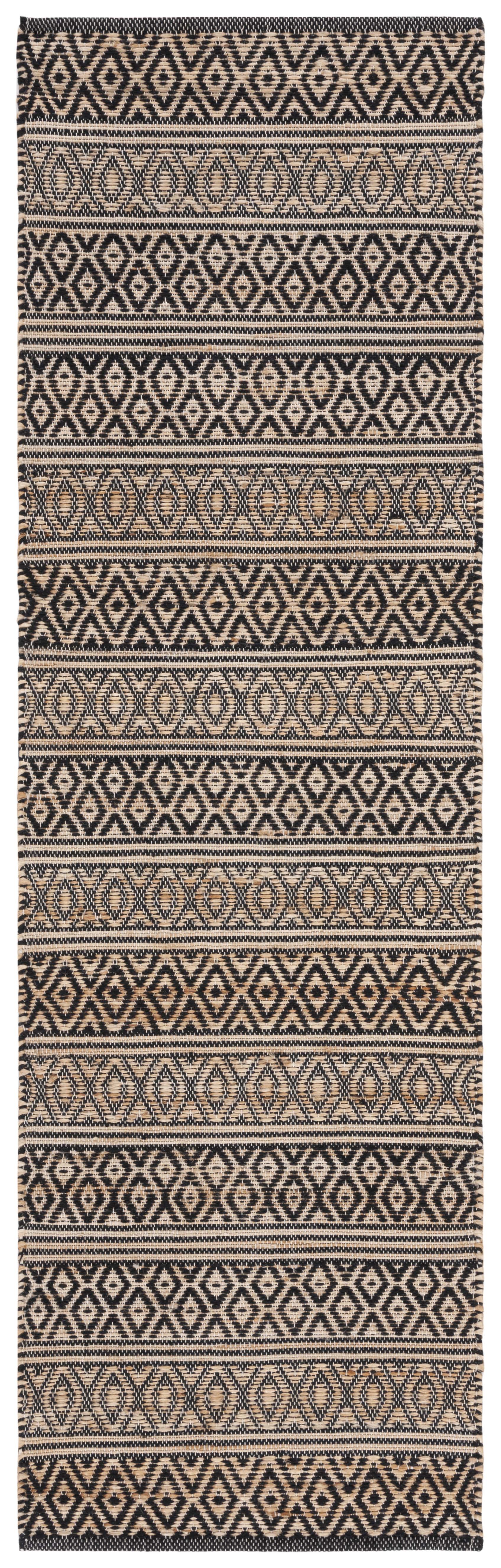 Safavieh Natural Fiber Nf379Z Black/Natural Area Rug