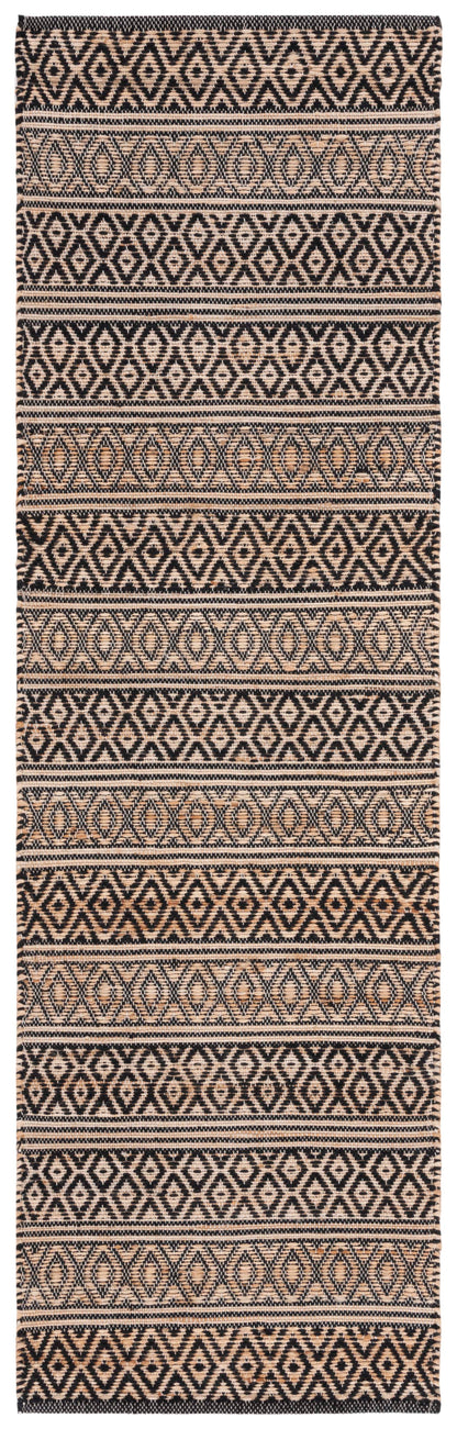 Safavieh Natural Fiber Nf379Z Black/Natural Area Rug