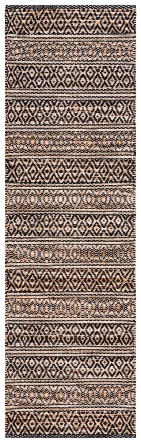 Safavieh Natural Fiber Nf379Z Black/Natural Rug.
