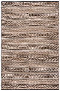 Safavieh Natural Fiber Nf379Z Black/Natural Area Rug