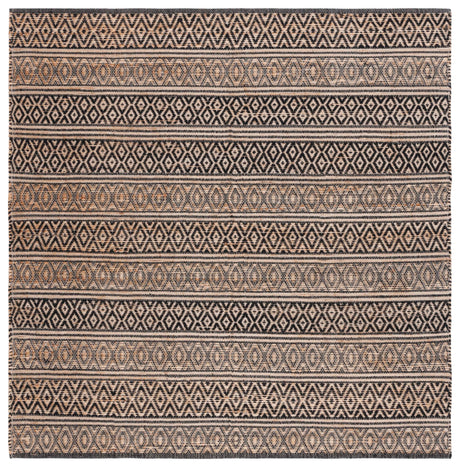 Safavieh Natural Fiber Nf379Z Black/Natural Rug.