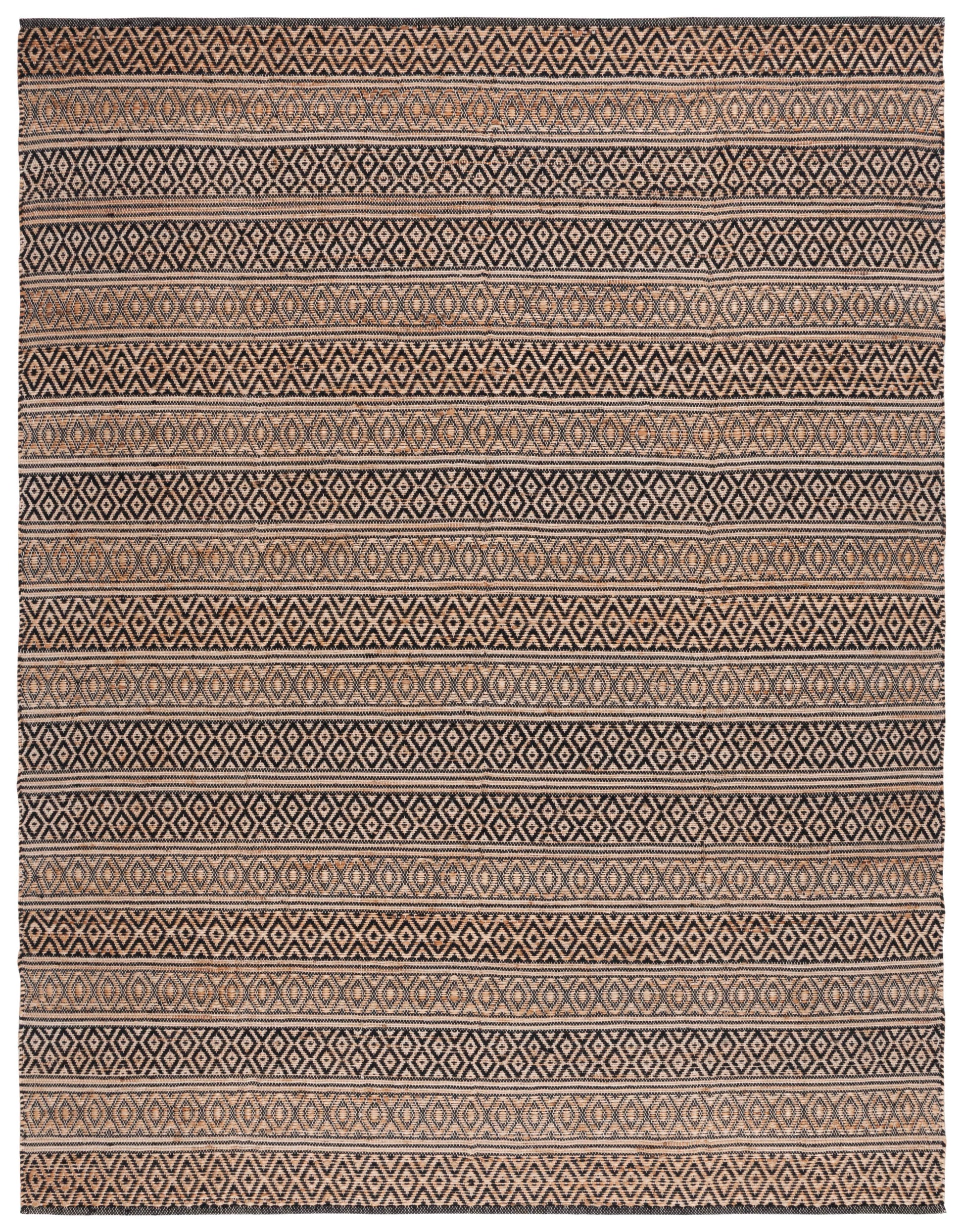 Safavieh Natural Fiber Nf379Z Black/Natural Area Rug