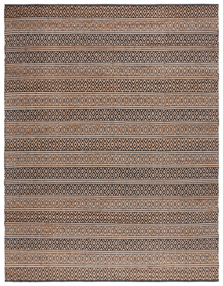 Safavieh Natural Fiber Nf379Z Black/Natural Rug.