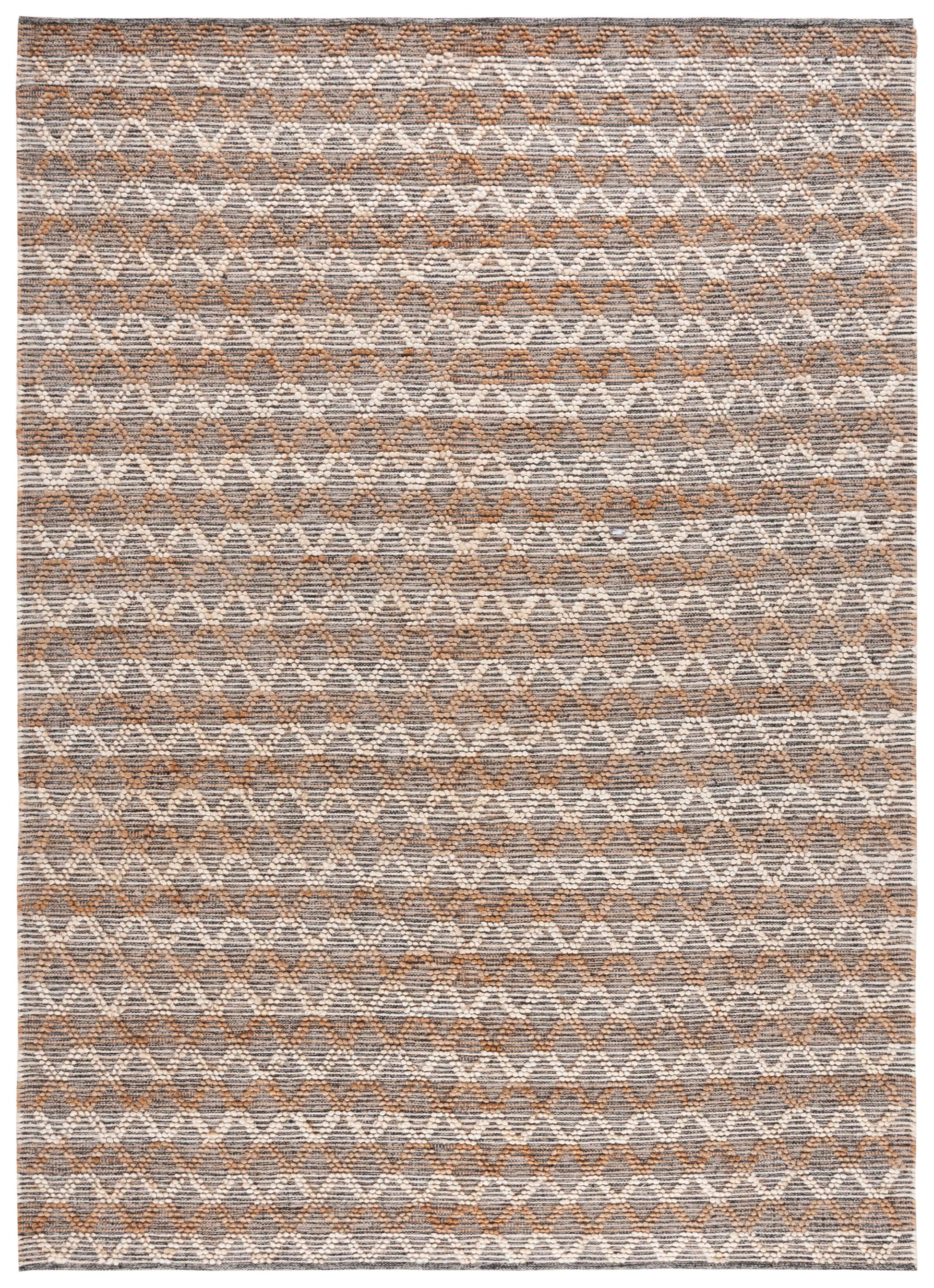 Safavieh Natural Fiber Nf382A Natural/Black Area Rug