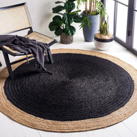 Safavieh Natural Fiber Nf801Z Black/Natural Area Rug