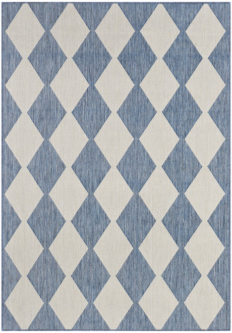 Nourison Positano POS04 Machine Made Navy, Blue Rug