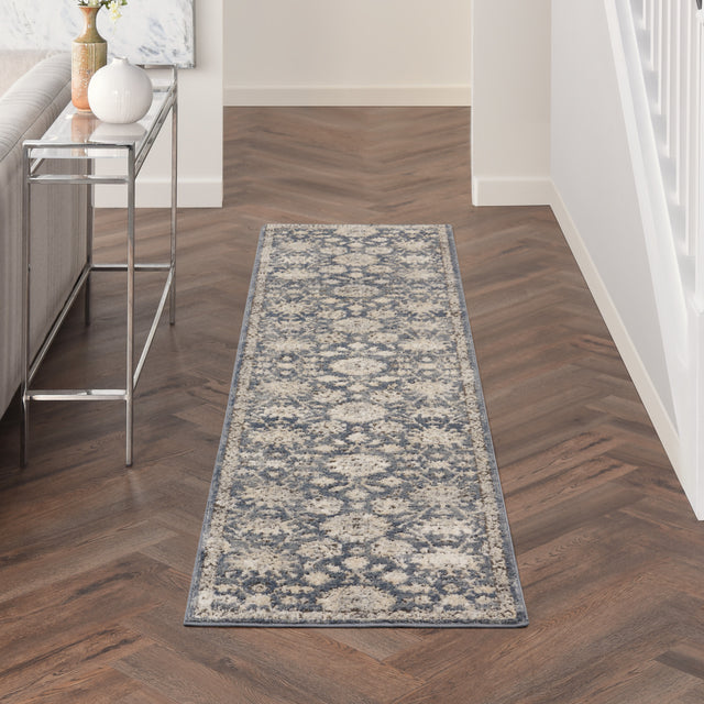 Nourison Quarry Qua06 Blue/Beige Rugs