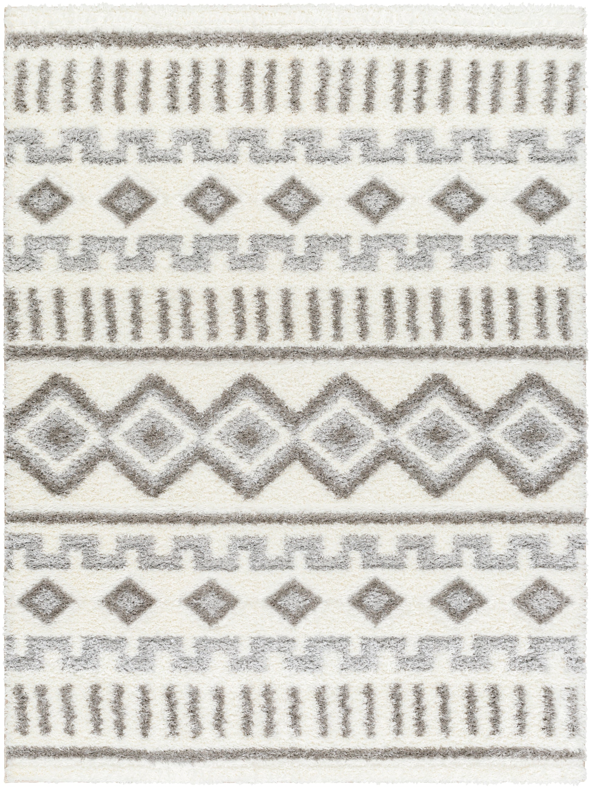 Surya Nomadic Nmc-2302 Ivory, Medium Gray, Light Gray Area Rug