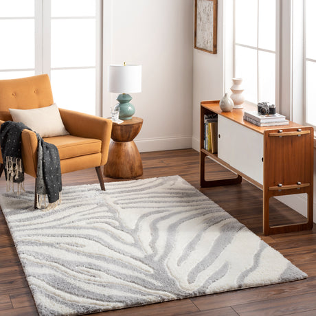 Surya Nomadic Nmc-2310 Ivory, Light Gray, Medium Gray Rug.
