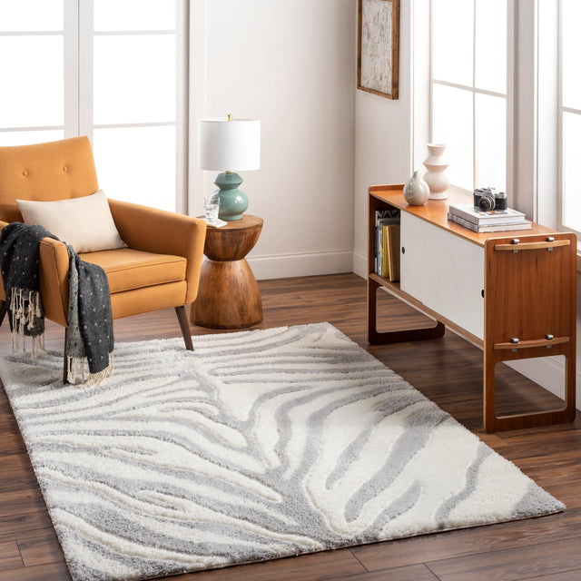 Surya Nomadic Nmc-2310 Ivory, Light Gray, Medium Gray Rug.