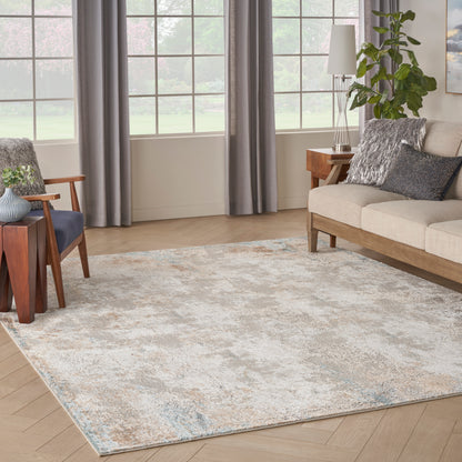 Nourison Glitz Glz06 Taupe/Multi Area Rug