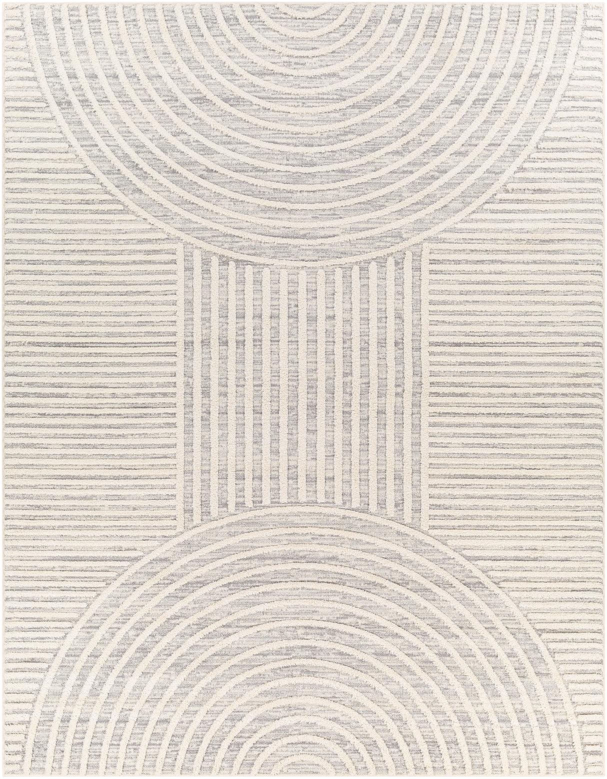 Surya Nora Noa-2310 Light Gray, Cream, Medium Gray Rug.