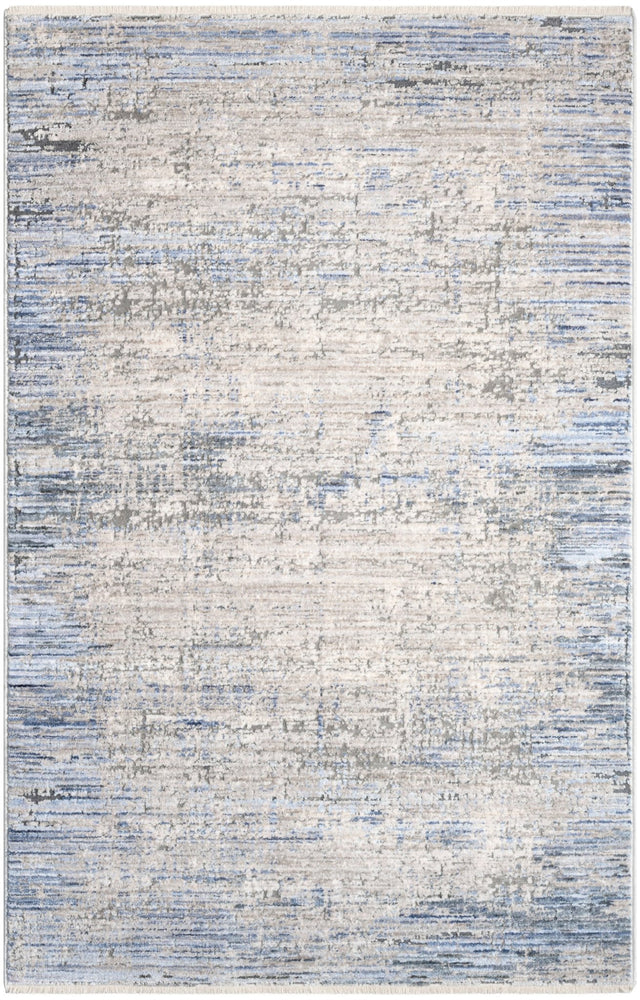 Nourison Abstract Hues Abh02 Blue Grey Rug - Nourison - 99446906328