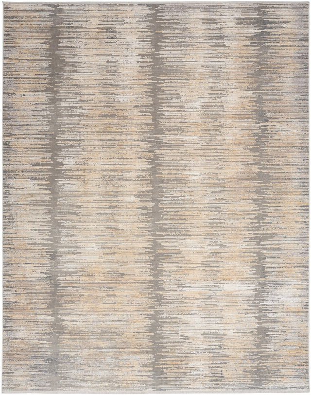 Nourison Abstract Hues Abh03 Grey Gold Rug - Nourison - 99446906403