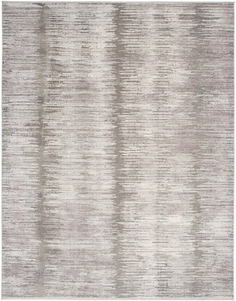 Nourison Abstract Hues Abh03 Grey White Rug - Nourison - 99446906472