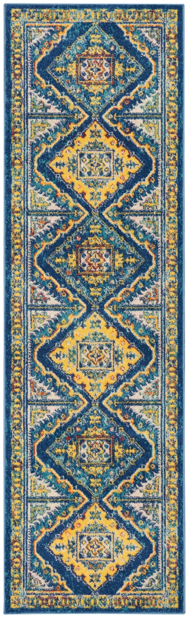 Nourison Allur Alr02 Navy Multicolor Rugs - Nourison - 99446837394