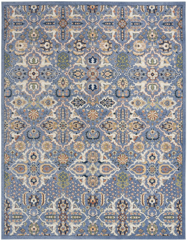 Nourison Allur Alr03 Light Blue Rug - Nourison - 99446916518