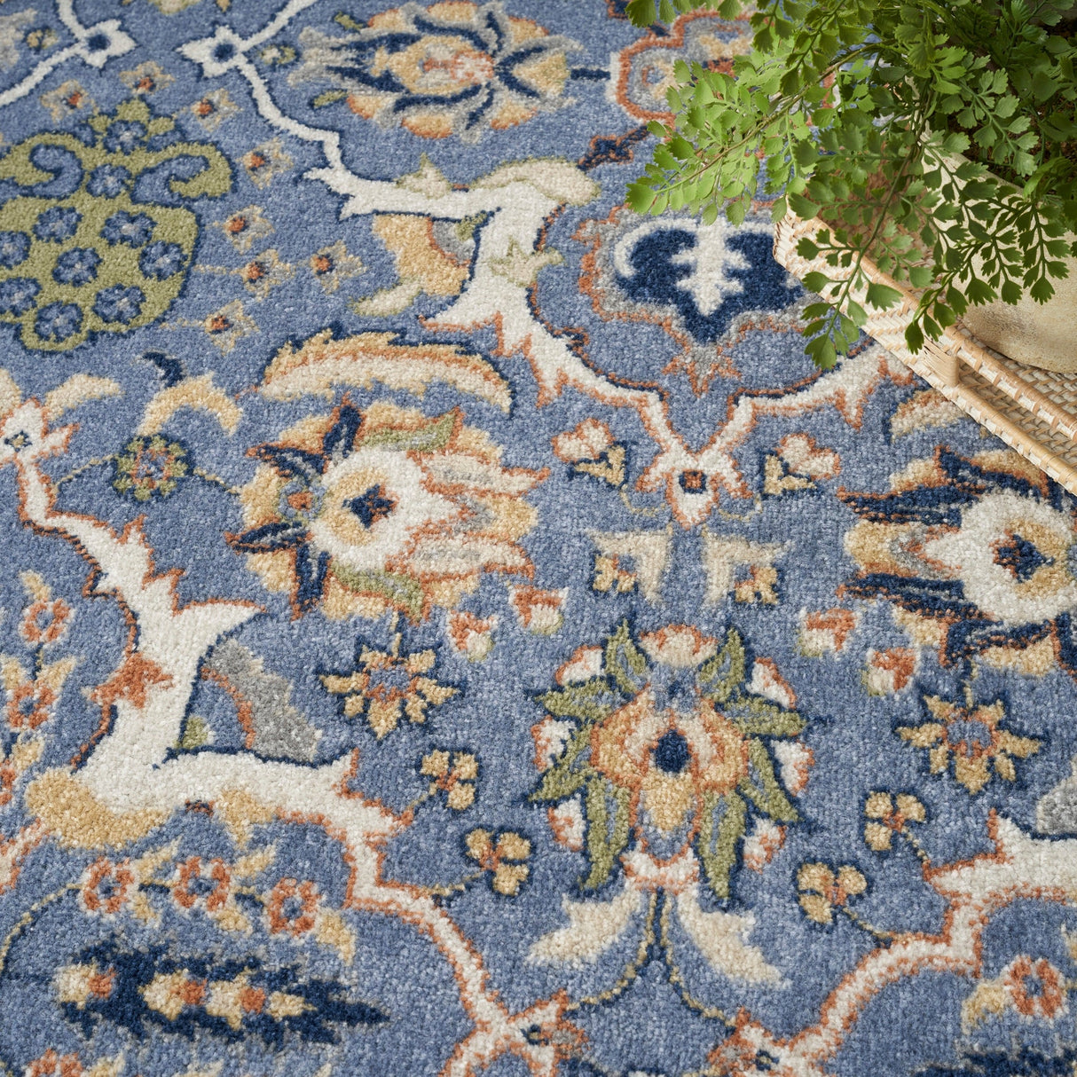 Nourison Allur Alr03 Light Blue Rug - Nourison - 99446916525