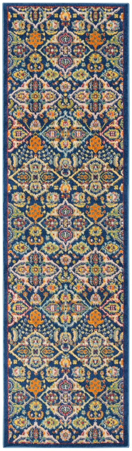 Nourison Allur Alr03 Navy Multicolor Rugs - Nourison - 99446838193