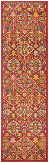 Nourison Allur Alr03 Red Multicolor Rugs - Nourison - 99446838124