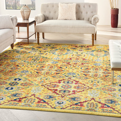 Nourison Allur Alr03 Yellow Multicolor Rugs - Nourison - 99446837493