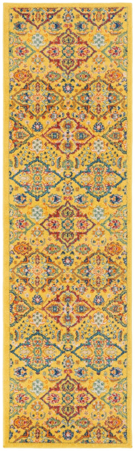 Nourison Allur Alr03 Yellow Multicolor Rugs - Nourison - 99446837523