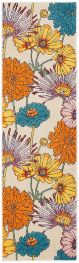 Nourison Allur Alr06 Ivory Multicolor Rugs - Nourison - 99446839008