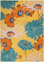 Nourison Allur Alr06 Yellow Multicolor Rugs - Nourison - 99446838919