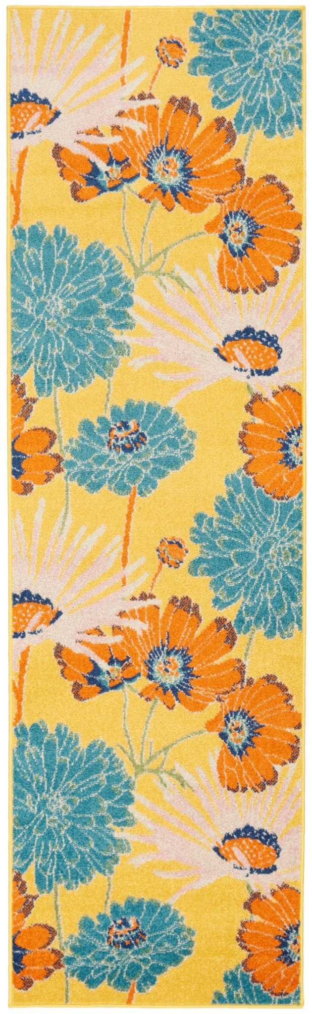 Nourison Allur Alr06 Yellow Multicolor Rugs - Nourison - 99446838926