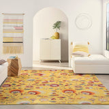 Nourison Allur Alr08 Yellow Multicolor Rugs - Nourison - 99446839145
