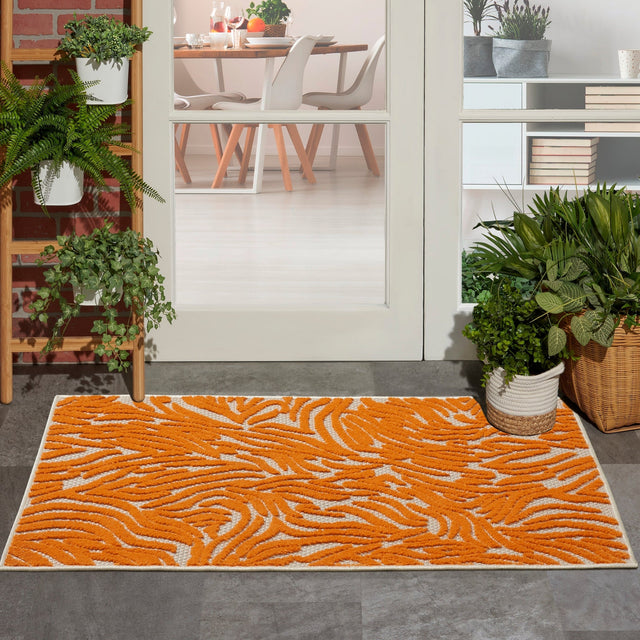 Nourison Aloha Alh04 Orange Rug - Nourison - 99446800947