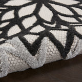 Nourison Aloha Alh05 Black White Rug - Nourison - 99446826756
