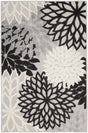 Nourison Aloha Alh05 Black White Rug - Nourison - 99446826824