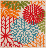 Nourison Aloha ALH05 Machine Made Green Rug