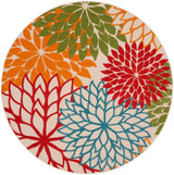 Nourison Aloha ALH05 Machine Made Green Rug